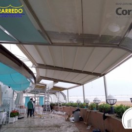 SOSTITUZIONE PERGOTENDE - LA CAPANNINA da PASQUALE - RISTORANTE STABILIMENTO BALNEARE OSTIA LIDO 3