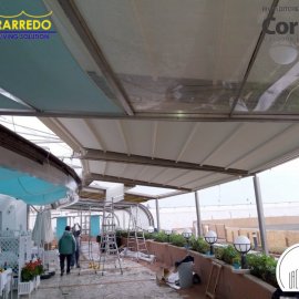 SOSTITUZIONE PERGOTENDE - LA CAPANNINA da PASQUALE - RISTORANTE STABILIMENTO BALNEARE OSTIA LIDO 6