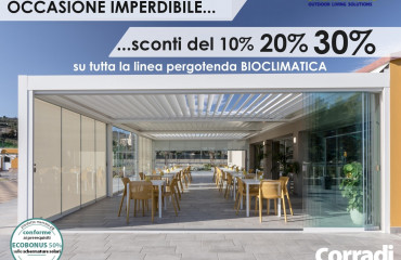 OFFERTA -  PROMOZIONE - BIOCLIMATICA CORRADI